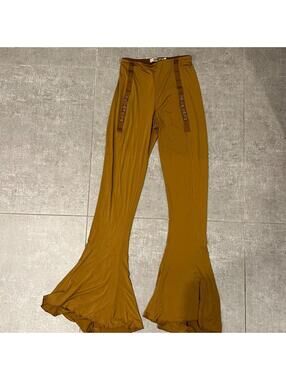 tan charlotte knowles / knwls ghater stretch trousers